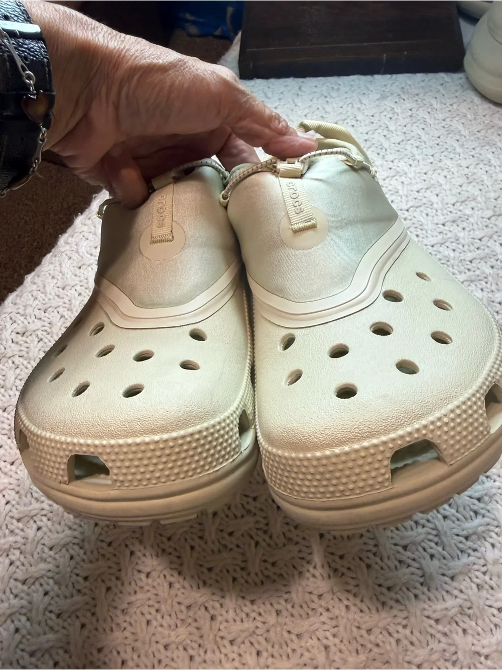 Safisty X Crocs classic clogs in the bone color way unísex W 10 M 8